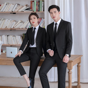 AI-MICH Bank Employees Office Business <strong>Work</strong> System Unisex Knitting <strong>Jumpers</strong> Subdue Sweater Professional Attire Ladies Suits - Product Image 4