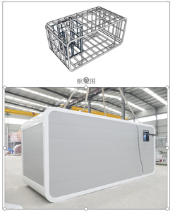 Moderna Cápsula de Descanso para Exteriores Tipo Apple Pod de <span class=keywords><strong>6m</strong></span>, Oficina, Estudio, Casa de Trabajo, Estructura de Acero Transpirable, Cortina de Vidrio de 5.8 Metros - Product Image 4