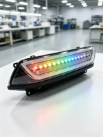Feux latéraux LED RGB séquentiels pour Mustang, clignotants 2015-2023 S550 12V DOT SAE, télécommande, vente en gros OEM