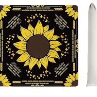Napperon de table en terre de diatomée à motif floral, résistant aux taches et antidérapant, pour la maison et les jeux de mahjong