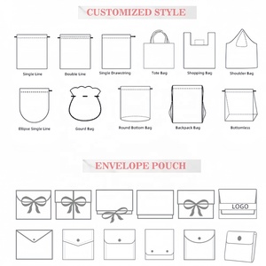 Sac cadeau en satin rose de haute qualité avec nœud, pochette en satin pour bijoux, enveloppe anti-poussière pour parfum - Product Image 6