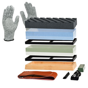 Kit de pierres à aiguiser abrasives pour couteaux, pierre à aiguiser double face, pierre à <span class=keywords><strong>huile</strong></span> pour affûtage combiné - Product Image 3