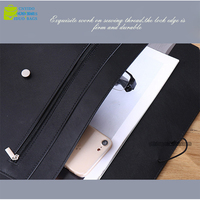 Carpeta de archivos A4 de cuero PU, bolsa de documentos portátil para billetes y documentos, soporte de cartera de bolsillo para archivos de papel
