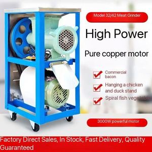 2026 High Quality Commercial Electrical <b>Meat</b> <b>Grinder</b> Mincer Big Chicken Fish Pork Beef Motor Core Components Pump Sausage - Product Image 2