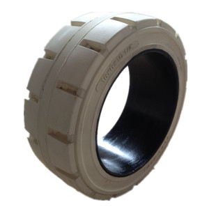 Neumático Sólido de 22x7x17 3/4 para Montacargas Eléctrico, AGV, Tractor de Remolque, Logística Interior y Transporte en Fábrica - Product Image 4
