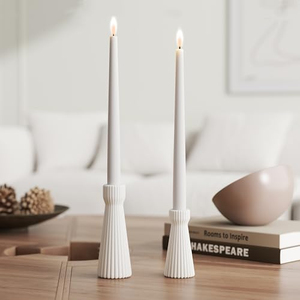 Bougies Pilier LED 3D en Plastique à Piles avec Flamme Mobile, Lot de 2 pour Mariages, Anniversaires, Décorations Extérieures et Festivals - Product Image 2