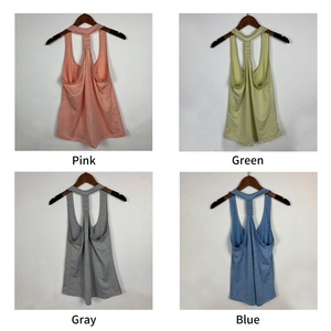 Débardeur de sport personnalisé pour <span class=keywords><strong>femme</strong></span>, séchage rapide, respirant, tricoté, sans manches, <span class=keywords><strong>dos</strong></span> nu, pour fitness et yoga, vente en gros - Product Image 3