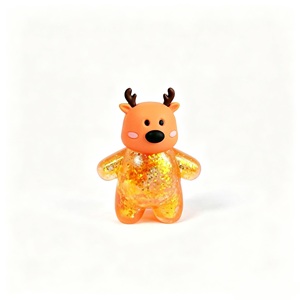 Jouet Squishy Pailleté de Noël Père Noël Bonhomme de Neige NeeDoh Anti-stress à Presser, Poupée Mignonne, Cadeau de Fête de Noël, Remplissage de Chaussette pour Enfant - Product Image 4