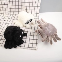 En stock : Peluche araignée Lucas mignonne et moelleuse, jouet en peluche tarantule, décoration d'Halloween, cadeau de fête, vente en gros, logo personnalisé