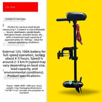 12V 18lb Schub Elektrischer Trolling-Motor Tragbarer Schnellinstallations-Außenbordmotor für Schlauchboote Kajaks Gummiboote