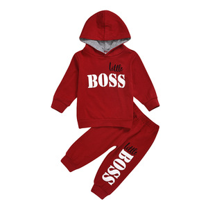 Nouveaux ensembles de vêtements pour enfants, tenues décontractées à capuche à manches longues pour bébés filles et garçons, ensembles de survêtements tendance pour le commerce extérieur - Product Image 6