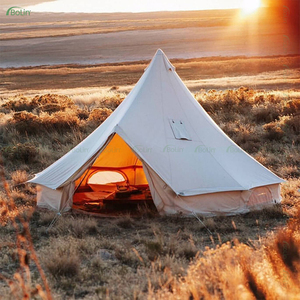 Tente de luxe imperméable au sol détachable Camping et Glamping <span class=keywords><strong>Yourte</strong></span> <span class=keywords><strong>Grande</strong></span> tente de mariage familiale Tente de cloche en toile extérieure - Product Image 4