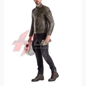 2023 Top vente conception personnalisée veste de course qualité supérieure en cuir véritable imperméable coupe-vent Auto grande taille vêtements de sport - Product Image 4