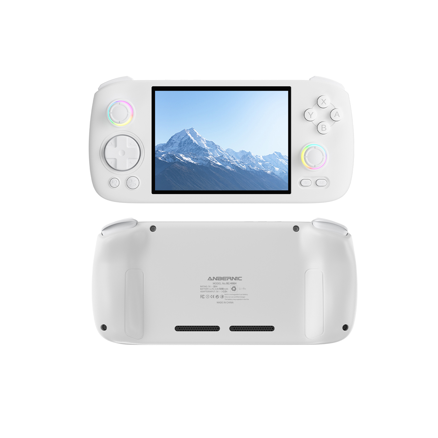 【中古】ANBERNIC RG406H ホワイト Anbernic RG406H Game Console - Android, Wifi, and Touch Screen