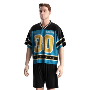 Embroidery Retro Loose-fit American Football Jersey Breathable Mesh Fabric Made Essential for Urban Daily Wear and <b>Game</b> Day - Product Image 2