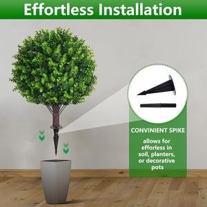 Mới Nhân Tạo Bạch Đàn Topiary Bóng Cây UV Kháng Giả Cây Bụi Giả Màu Xanh Lá Cây Nhân Tạo Thực vật Bụi Cây Cho Ngoài Trời Phía Trước Hiên Nhà - Product Image 5
