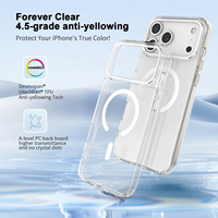 Housse anti-poussière transparente Crystal Clear Hybric Phone Cover pour iPhone 17 16 15 14 Air Pro Max