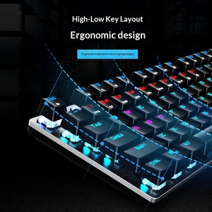 Mechanical Keyboard Blue <b>Switch</b> RGB Mixed Light Wired <b>USB</b> Gaming Keyboard For Computer Notebook - Product Image 3