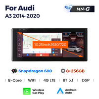 MEKEDE Snapdragon 668S 680 Écran de voiture 1920*720 Android 13 8G+128G Lecteur radio DVD de voiture pour Audi A3 2014-2020