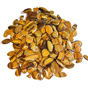 Cabujón de cuarzo de ojo de tigre amarillo Natural de alta calidad, precio al por mayor, piedras preciosas sueltas para la fabricación de joyas curativas - Product Image 1