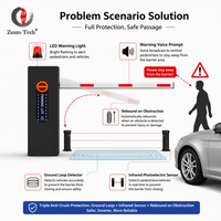 Palang Otomatis dengan Panjang Lengan 1-6m, Lampu Peringatan LED, Sensor Inframerah untuk Tempat Parkir - Bersertifikasi CE Zento