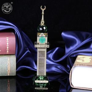 MH-P031 para decoración <span class=keywords><strong>del</strong></span> hogar, bares, cafés, Retro, cristal, <span class=keywords><strong>torre</strong></span> de La Meca, estatua, corte de cristal, Meca, <span class=keywords><strong>torre</strong></span> <span class=keywords><strong>del</strong></span> reloj - Product Image 6
