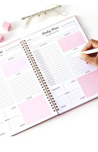 Couverture de feuille en plastique Plan quotidien Carnet de notes Planificateurs Journaux Planificateur d'objectifs - Product Image 4