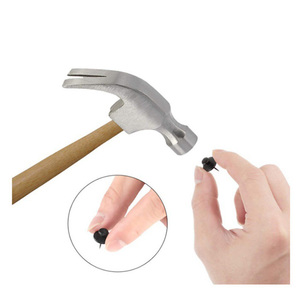 30 Uds. Tachuelas negras para colgadores de cuadros de pared chinchetas de alta resistencia para pared chinchetas de doble cabeza para colgar - Product Image 4