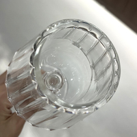 Lampe de table de type bougie, porte-bougie en verre soufflé pour la décoration de mariage et de la maison