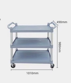 Xe Đẩy Tiện Ích <span class=keywords><strong>3</strong></span> Tầng Có Bánh Xe Thông Dụng Không Tiếng Ồn Cho Nhà Hàng & Khách Sạn - Product Image 2