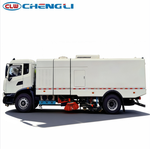 Camion de nettoyage et de balayage routier à énergie nouvelle Clw personnalisé 4x2 avec citerne à eau haute capacité pour la suppression de la poussière municipale - Product Image 2