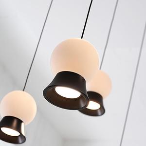 Lámpara de Araña Nórdica LED Posmoderna de Bola de Cristal, Diseño Creativo Minimalista para Restaurante, Bar, Mesita de Noche, Escalera, Lámparas Colgantes - Product Image 6