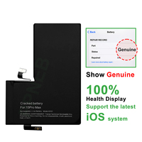 Batterie de remplacement authentique avec garantie de 18 mois pour iPhone 11 12 13 14 15 Pro Max – 100 % de capacité, résout le problème du message pop-up
