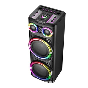 Portable <b>Speaker</b> Dual 12 Inch 3060W Rechargeable Battery With Microphone For Outdoor Karaoke Desktop Use - Product Image 1