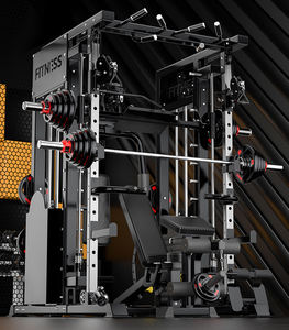 <span class=keywords><strong>Smith</strong></span> Machine Combo Set-Equipo multifunción de gimnasio en casa para sentadillas, <span class=keywords><strong>prensa</strong></span> de banco y entrenamiento <span class=keywords><strong>con</strong></span> cables, Sistema Integrado de Power Rack - Product Image 2