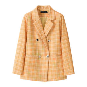 2026 Wholesales Cheap Price Doodle Style Woman blazer Spring New Color and Fashion for Office <strong>Lady</strong> <strong>Suit</strong> Style Double Button - Product Image 3
