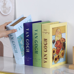 Mystic Arts Decorative Storage <b>Box</b> Fake <b>Book</b> Van Gogh Design Paper Material Home Office Desk Organizer Gift Idea - Product Image 2