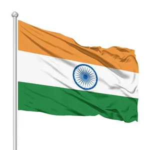 Bandeira da índia personalizada barata de alta qualidade
