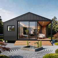 Maison modulaire préfabriquée économique en conteneur de 20 pieds, 2 chambres, avec énergie solaire