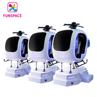 Funspaces Máquina de juegos de realidad virtual Vr/Ar/Mr Equipo VR Helicóptero Avión Simulador de vuelo Cabina