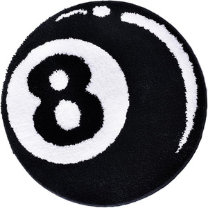 <span class=keywords><strong>Tapis</strong></span> de salle de bain moderne et stylé, fabriqué à la machine, pour baignoire, noir, petit, motif 8 Ball, <span class=keywords><strong>tapis</strong></span> rectangulaire pour salle de <span class=keywords><strong>billard</strong></span>, <span class=keywords><strong>tapis</strong></span> de décoration tendance pour salle de bain - Product Image 3