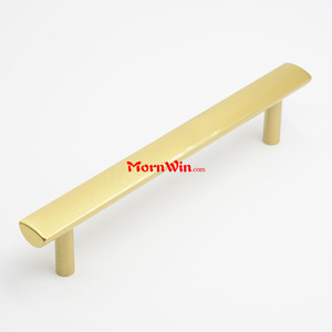 Manopola a conchiglia in ottone massiccio semplice cassetto armadio nordico a foro singolo porta porta in oro moderna maniglia a trazione - Product Image 5