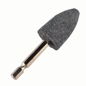 Mini-meuleuse d'angle DIY, tête de meulage à tige hexagonale, en alumine marron fusionnée, forme conique, pour le polissage et la finition des métaux - Product Image 1