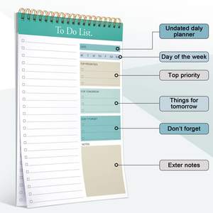 Custom Inner Pages Printing Spiral Daily Planner <b>Notepad</b> Wholesale - Product Image 5
