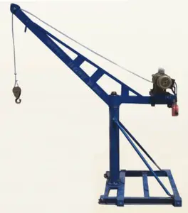 Factory Directly Supply 800kg Mini Crane 360 Degree Construction Outdoor Lift Crane with electric hoist Crane Full set