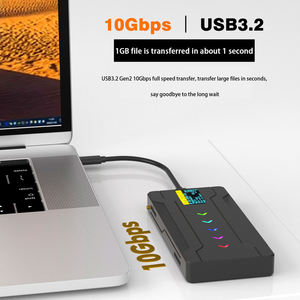 Новое поступление, алюминиевый корпус M.<span class=keywords><strong>2</strong></span> NVME SSD 10 Гбит/с USB C USB3.1, смарт-экран, жесткий диск - Product Image 3