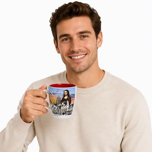 Mug à café en céramique personnalisé avec boîte cadeau, tasse souvenir touristique, impression intégrale, cadeau de voyage pour les monuments de la ville - Product Image 5
