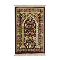 Tapis de prière musulman rembourré en chenille, lavable, fabriqué en Chine, populaire, pour la maison et la voiture, usage familial