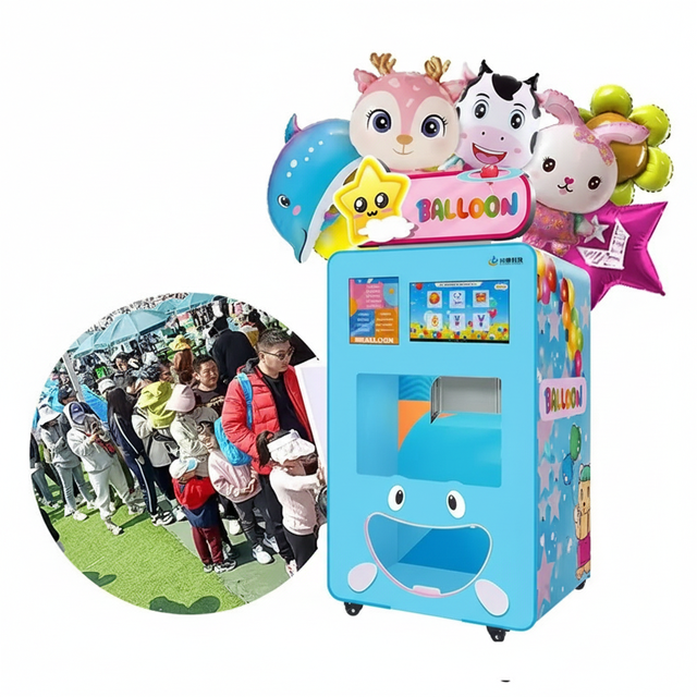 Commercial Automatic Balloon Vending Machine with Electronic QR Code Token Payment System Amusement Mall Coin QR SDK Function