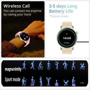 DENIXI Bluetooth-Anruf und Offline-Zahlung Smartwatch Lange Akkulaufzeit Telefon-Uhr AMOLED-Touchscreen Smartwatch - Product Image 4